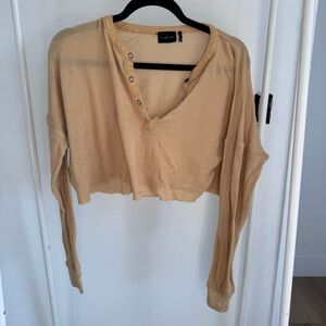 Out From Under Cropped Long Sleeve